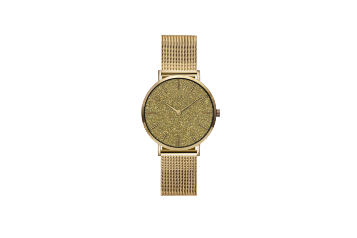 Torii G34GS.1G – zegarek damski. Brokatowa tarcza w złotym kolorze, obok której nie przejdziesz obojętnie!